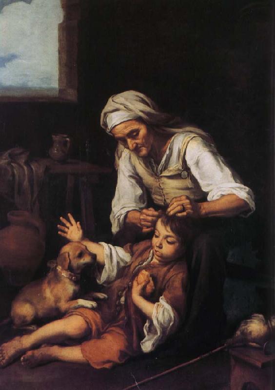 Bartolome Esteban Murillo The old woman and a child